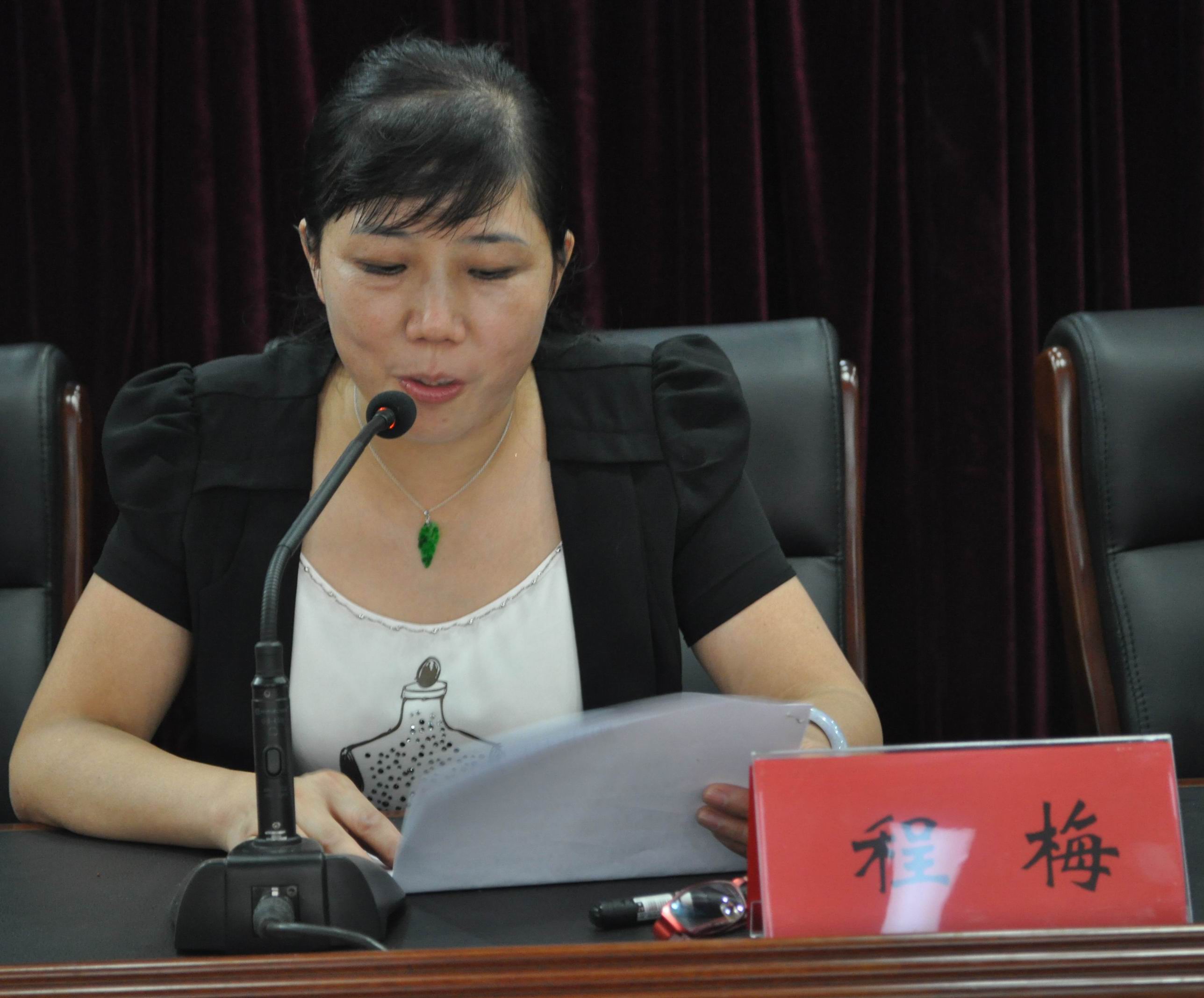 洪泽县教育局副局长程梅